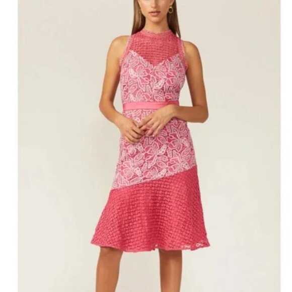 Adelyn Rae * Lisa Midi Dress * Size XS – Pink 🌸 - Picture 1 of 6
